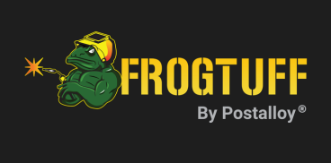 Frogtuff logo with a black background